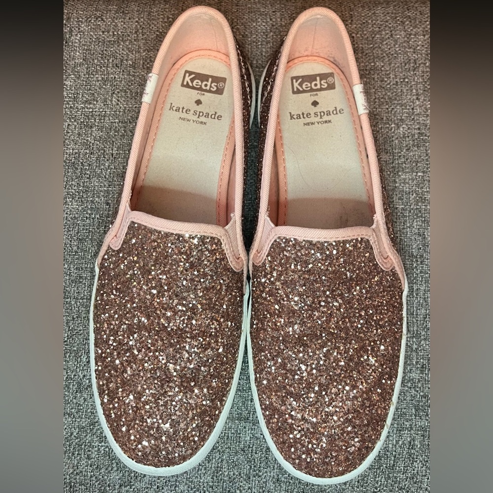 Keds for Kate Spade Rose Glitter Double Decker Slip On